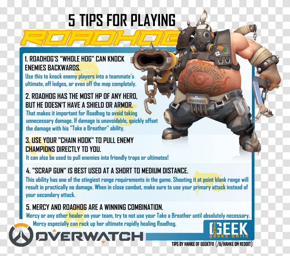 Hahke S Roadhog Tips Overwatch Who Would Win Memes, Flyer, Poster, Paper, Advertisement Transparent Png