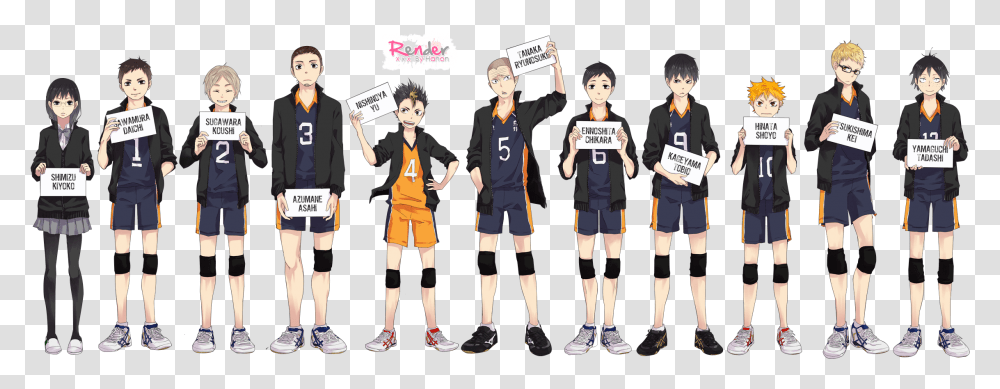 Haikyuu Characters, Person, Human, Comics, Book Transparent Png