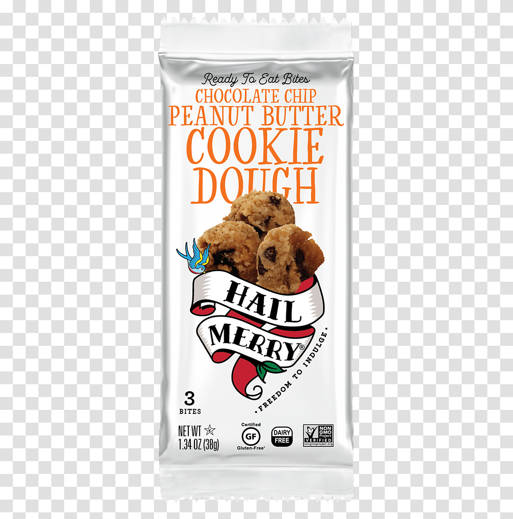 Hail Merry Chocolate Chip Cookie Dough Bites, Food, Poster, Advertisement, Flyer Transparent Png