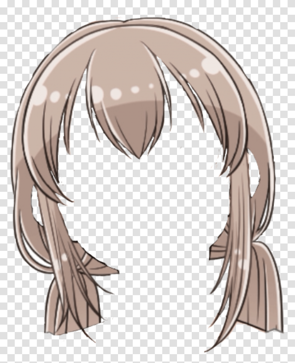 Hair Anime Animehair Brownhair Girl Sticker By Eiaki Cartoon Transparent Png