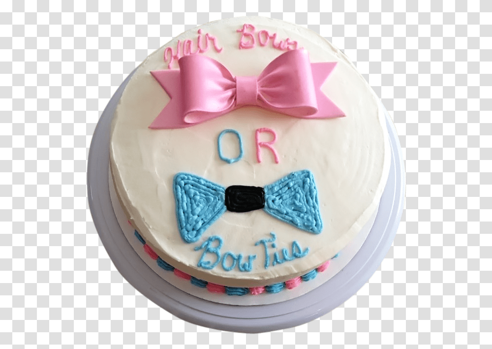 Hair Bows Or Bow Ties Gender Reveal, Birthday Cake, Dessert, Food, Dish Transparent Png
