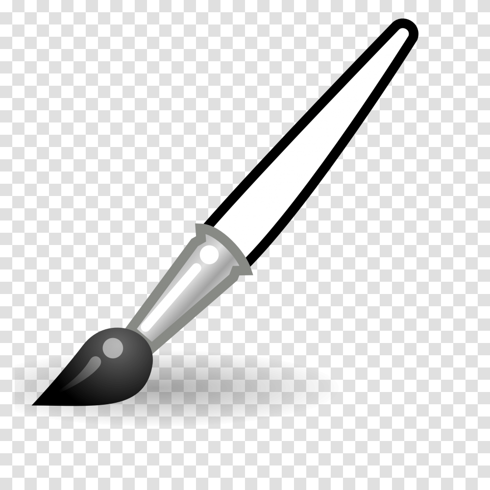 Hair Clipart Black And White, Tool, Brush, Shovel, Toothbrush Transparent Png