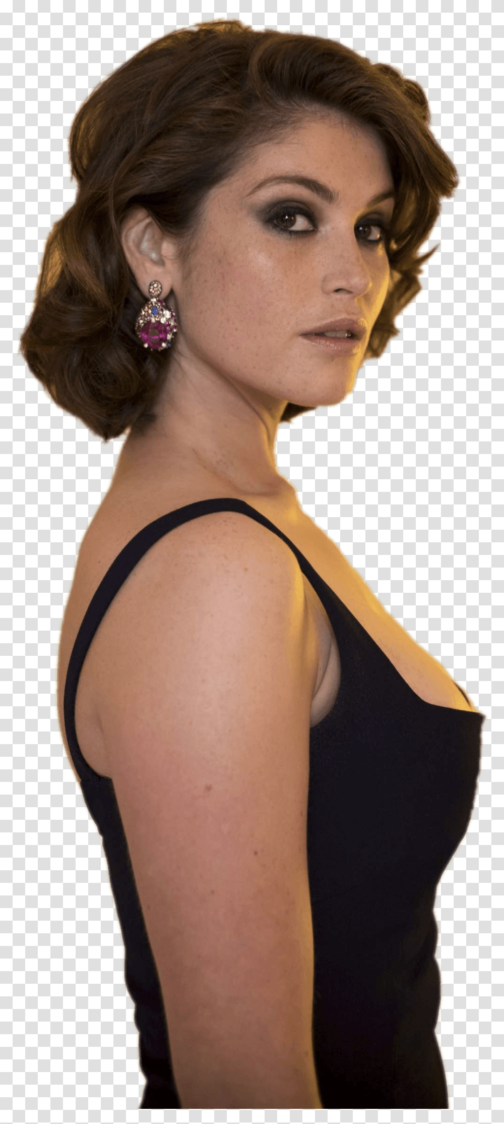 Hair Clipart Side View Gemma Arterton, Person, Human, Apparel Transparent Png