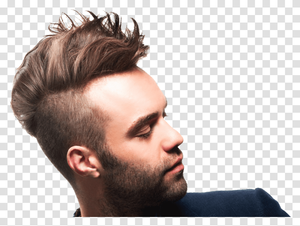 Hair Cut Picture Mens Hair Style, Face, Person, Human, Beard Transparent Png