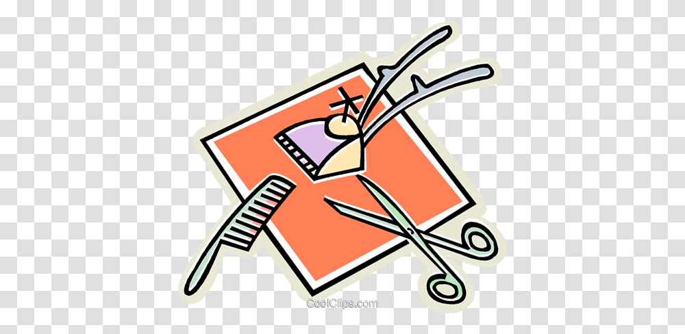 Hair Cutting Tools Scissors Comb Royalty Free Vector Clip Art, Dynamite, Bomb, Weapon, Weaponry Transparent Png
