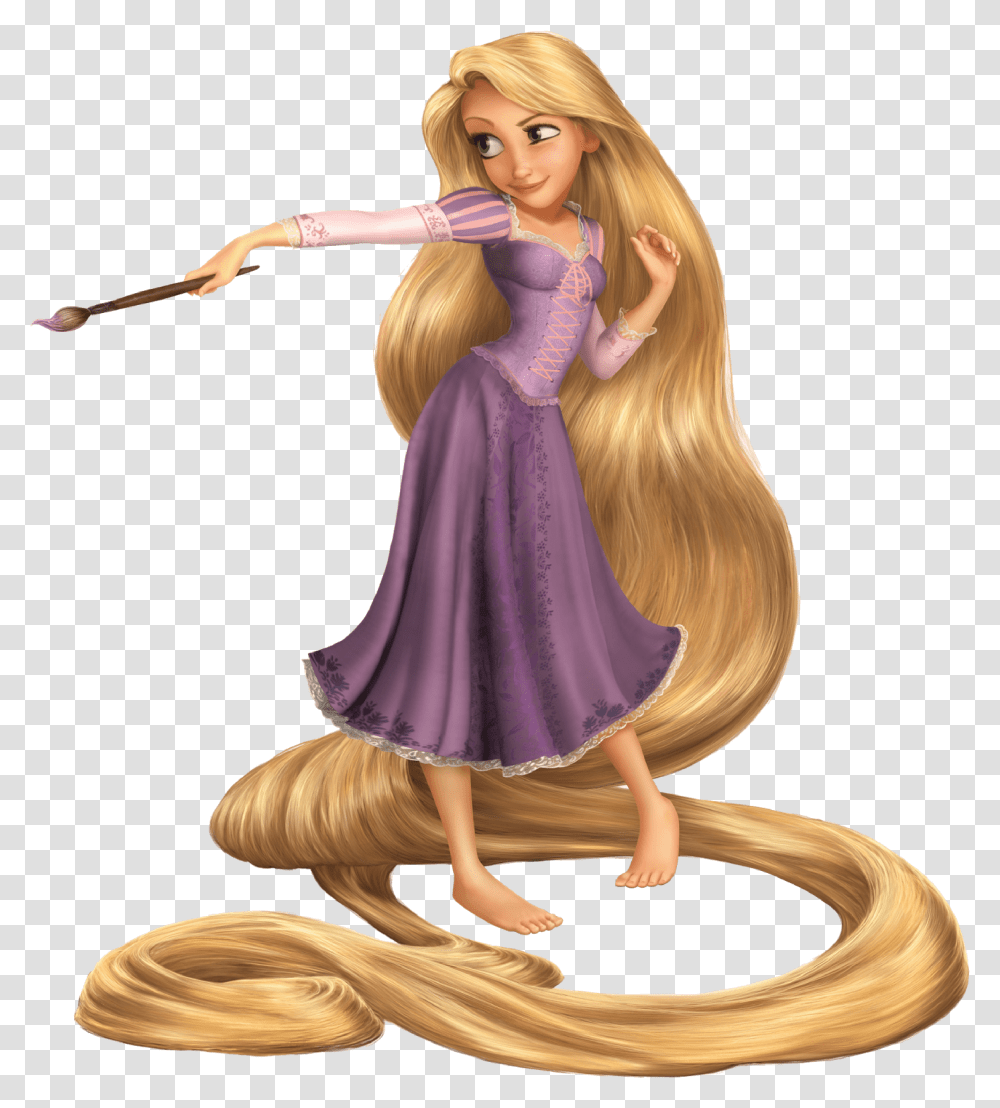 Hair Disney Princess Rapunzel Tangled, Doll, Toy, Figurine, Person Transparent Png