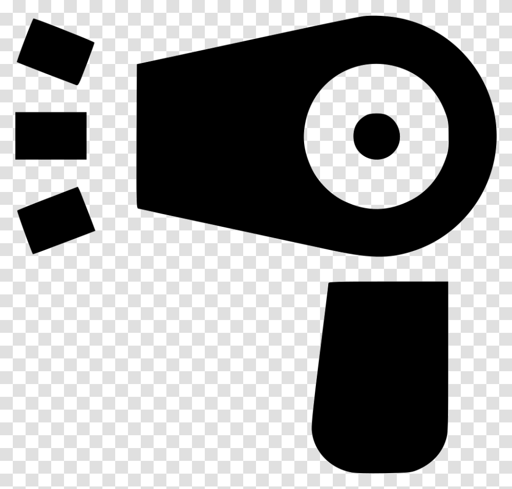 Hair Dryer Icon Free Download, Electronics, Camera, Webcam, Stencil Transparent Png
