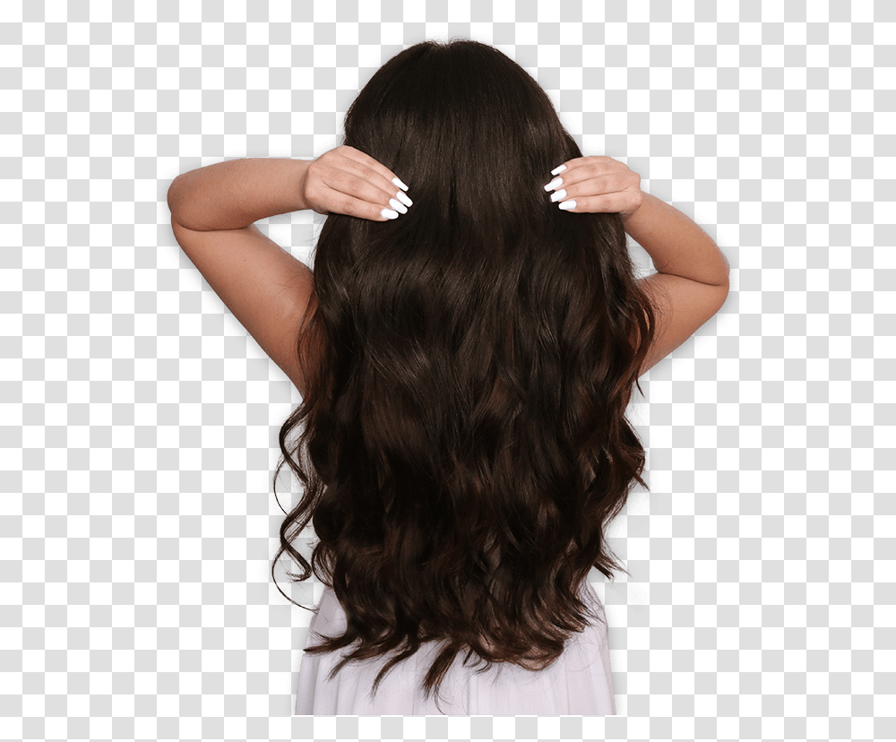 Hair Extension Mega Hair Em, Person, Human, Black Hair, Ponytail Transparent Png