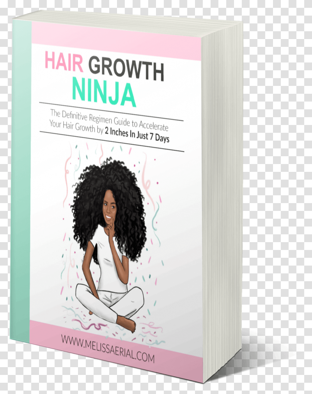 Hair Growth Ninja Book Cover, Person, Human, Poster, Advertisement Transparent Png