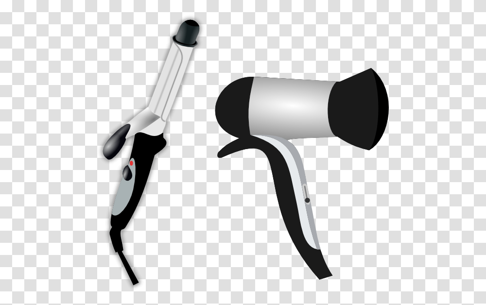Hair Iron And Blow Dryer Clip Art, Appliance, Hair Drier Transparent Png