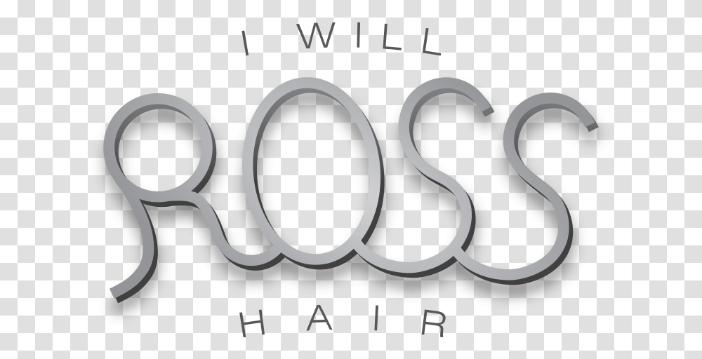 Hair Logo Design For Will Ross Silver, Label, Text, Sticker, Alphabet Transparent Png