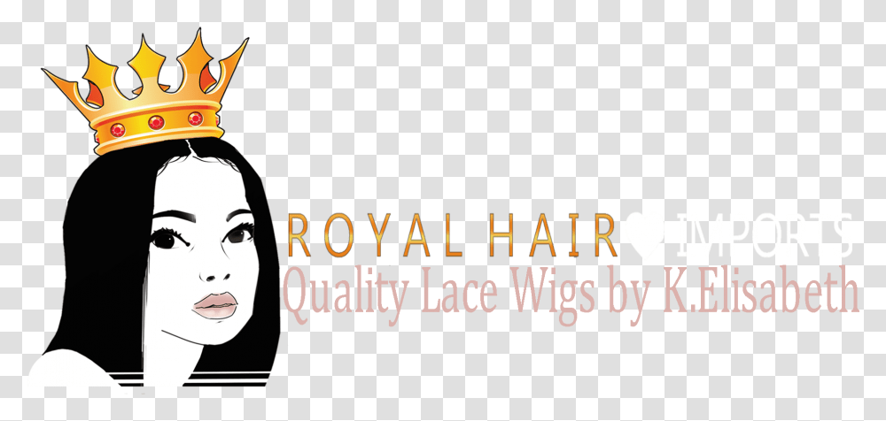 Hair Logo With Crown Hair Design, Person, Text, People, Plant Transparent Png