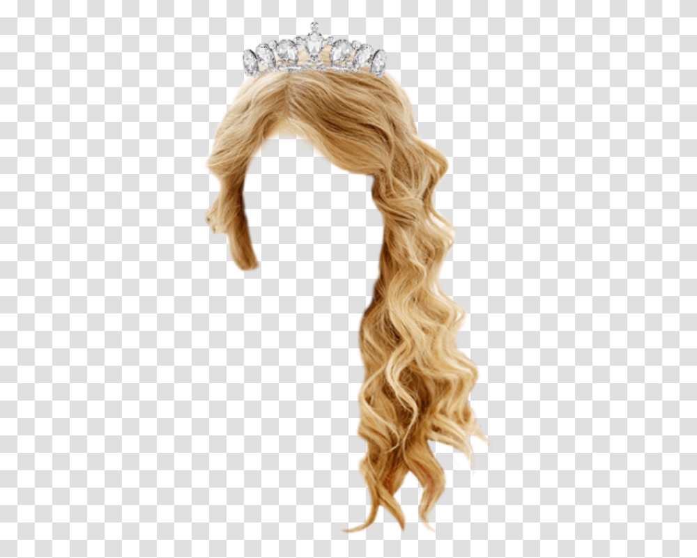 Hair Long Blond Crown Royalty Dressup Costume Taylor Swift, Apparel, Headband, Hat Transparent Png