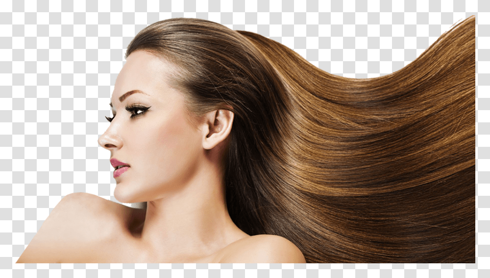 Hair Loss Explanation Lady With Long Hair, Face, Person, Head, Skin Transparent Png