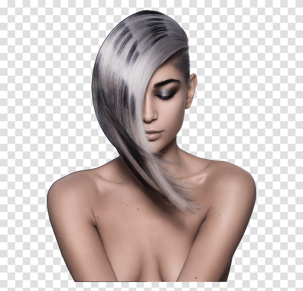 Hair Model Asymmetrical Haircut Shaved Side, Person, Human, Face, Skin Transparent Png