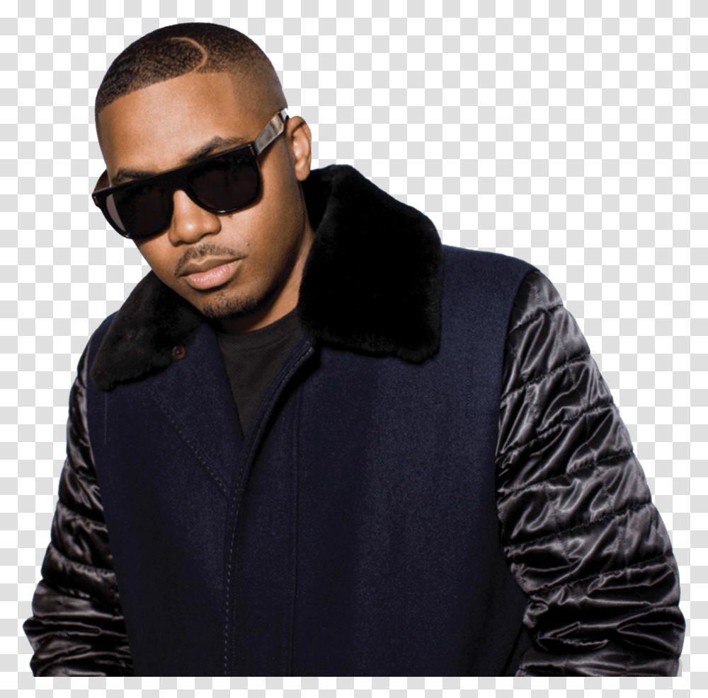 Hair Nas Hairstyle Barber Rapper File Hd Clipart Rapper Nas, Apparel, Sunglasses, Accessories Transparent Png