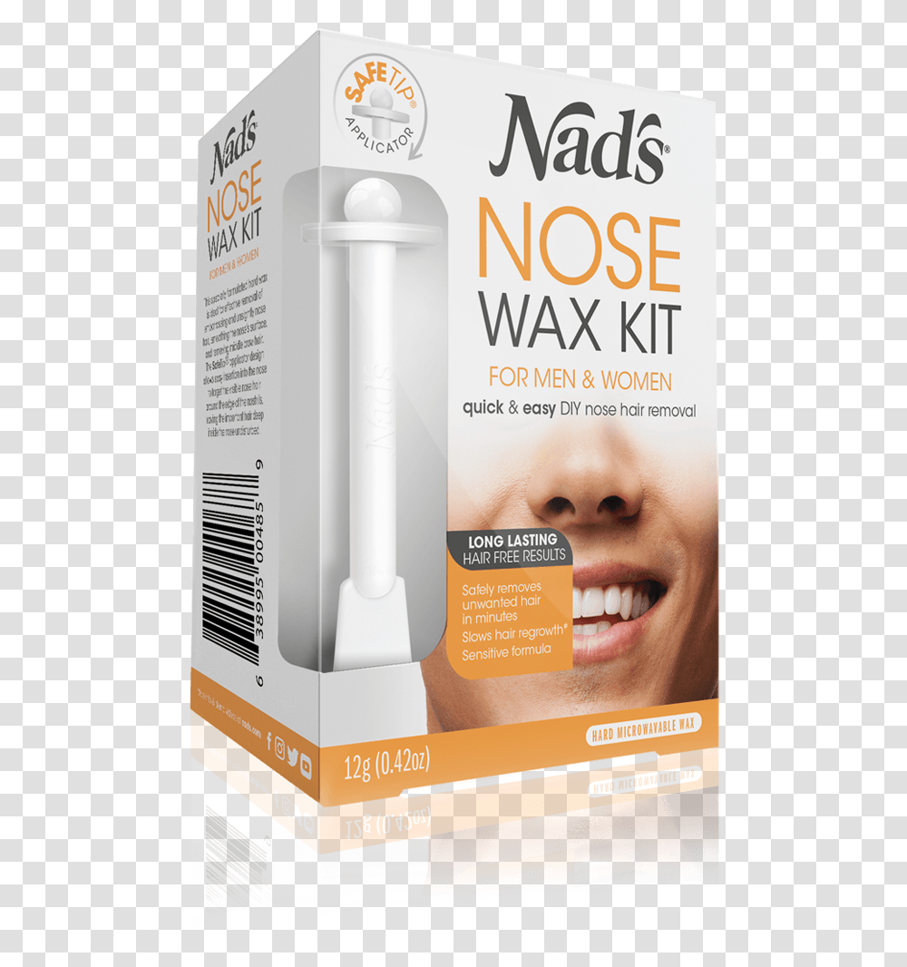 Hair Removal Nose Wax Kit For Men & Women Nads Nose Wax, Advertisement, Poster, Flyer, Paper Transparent Png