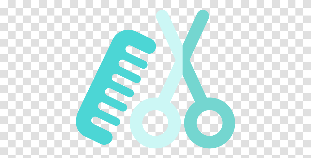 Hair Salon Scissor Icon Circle, Symbol, Scissors, Blade, Weapon Transparent Png