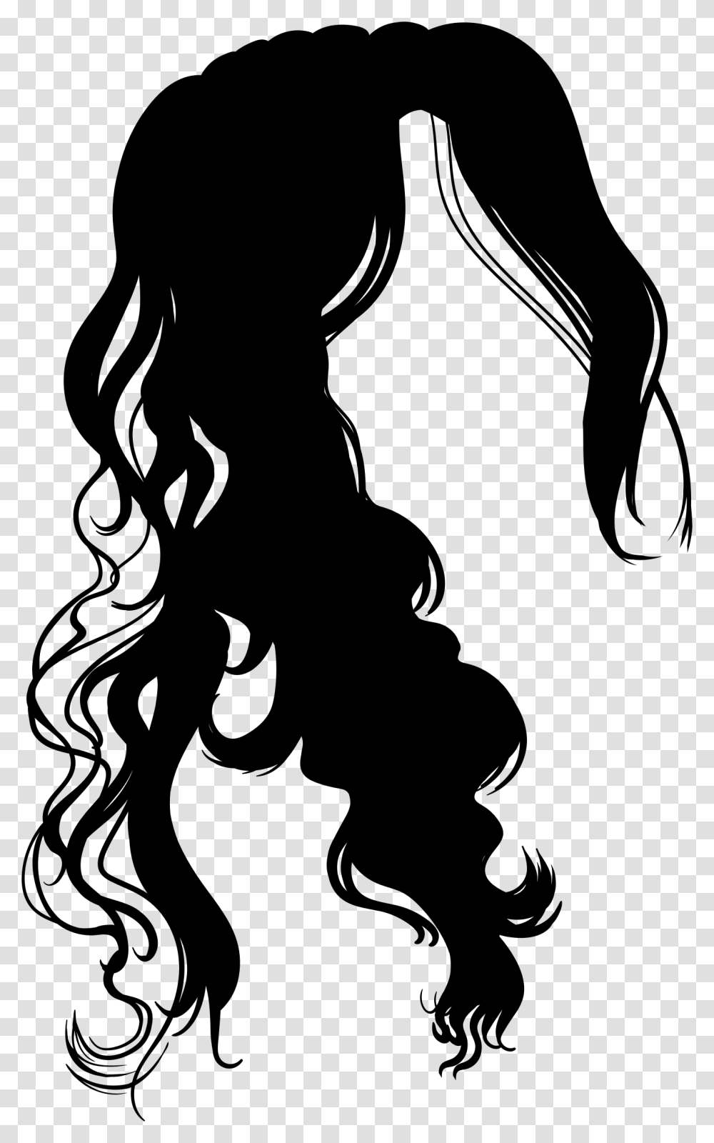 Hair Silhouette Clip Art Clip Art, Gray, World Of Warcraft Transparent Png