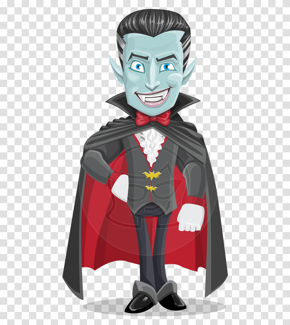 Hair Slicked Back Character, Apparel, Performer, Cape Transparent Png