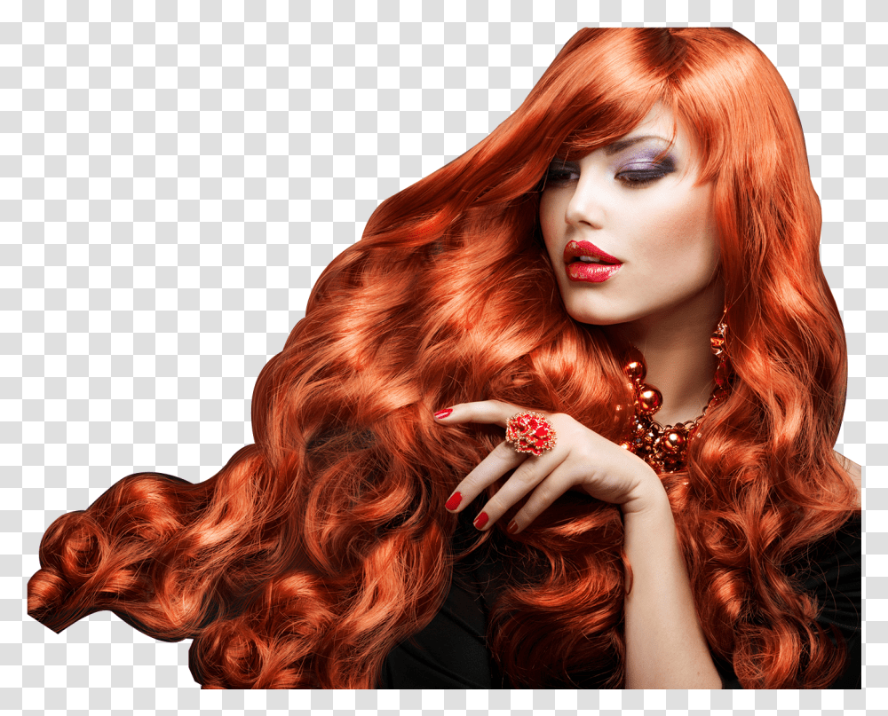 Hair Strand Red Hair Model, Person, Human, Finger, Wig Transparent Png