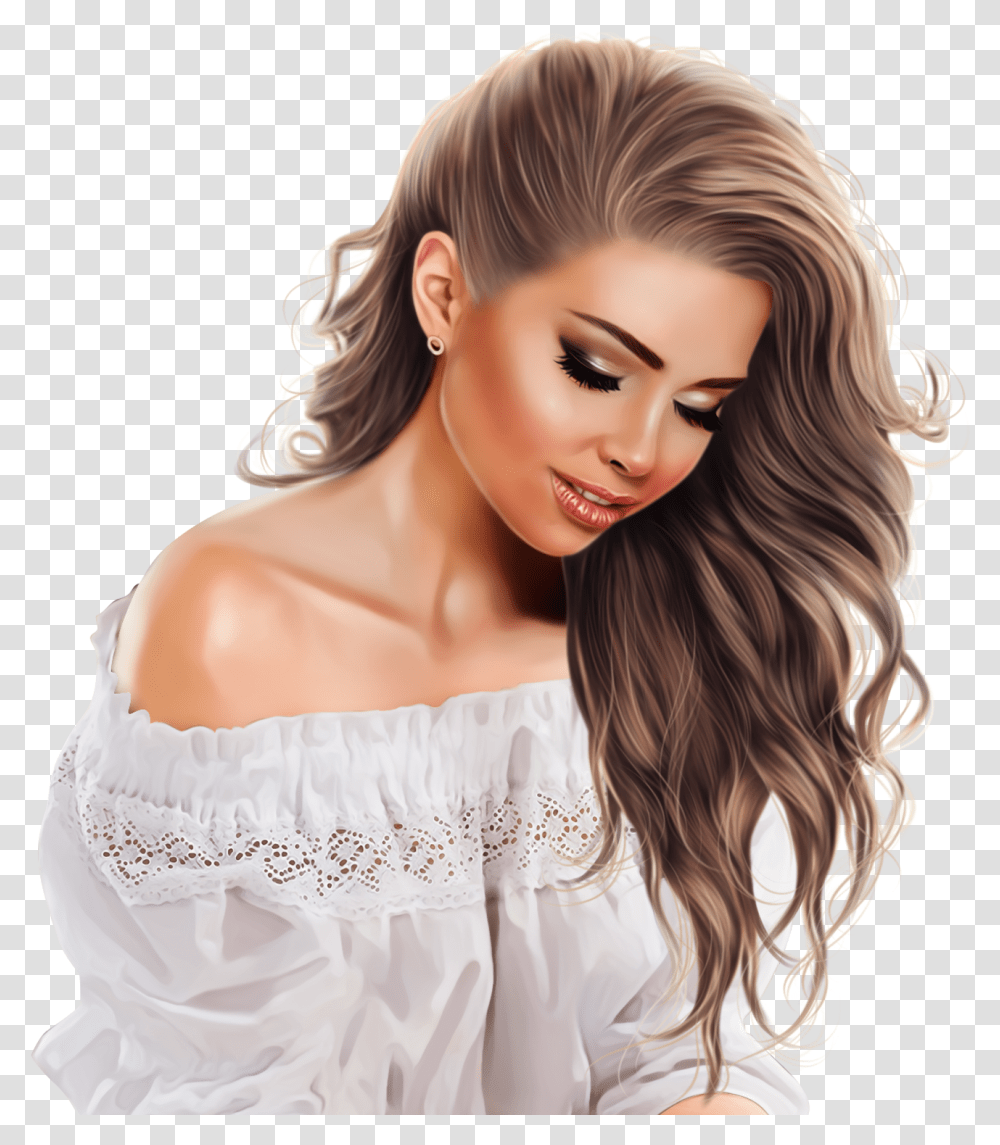 Hair Styles Clipart Tube Femme, Blonde, Woman, Girl, Kid Transparent Png