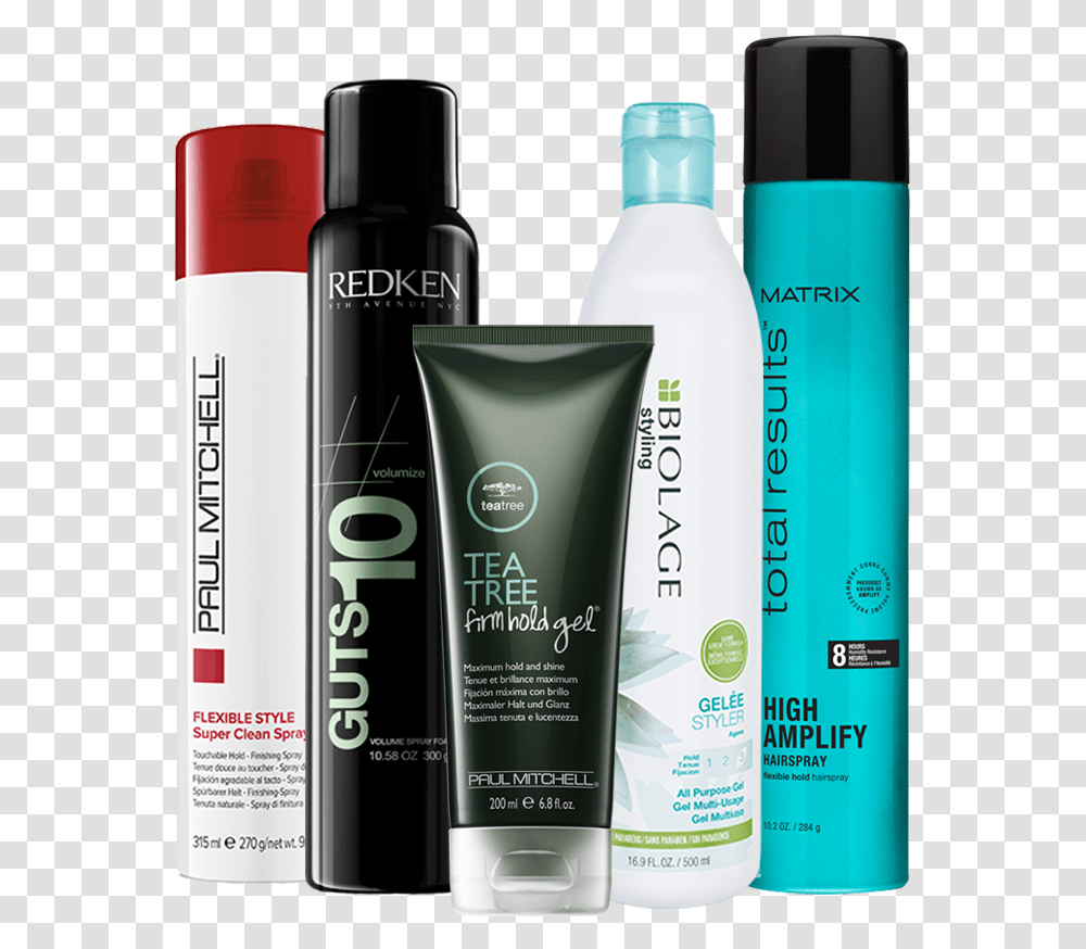 Hair Styling Products Cosmetics, Bottle, Shampoo, Shaker, Lotion Transparent Png