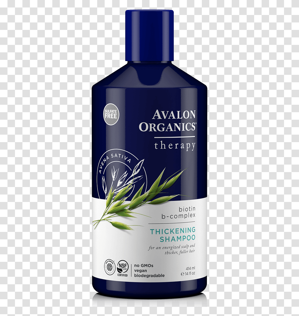 Hair Thickening Shampoo Avalon Organics Dandruff Shampoo, Bottle, Aluminium, Tin, Can Transparent Png