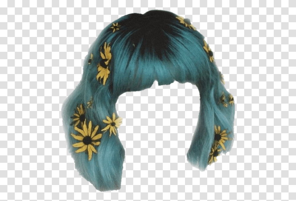 Hair Weave Tracks Wigs Flowers Short Shorthair Aesthetic Hairstyles, Apparel, Bird, Animal Transparent Png