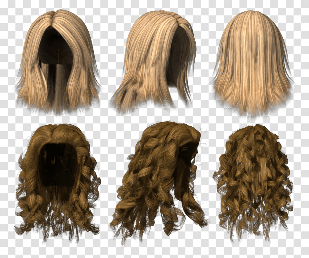 Hair Wig 3d Hair Transparent Png