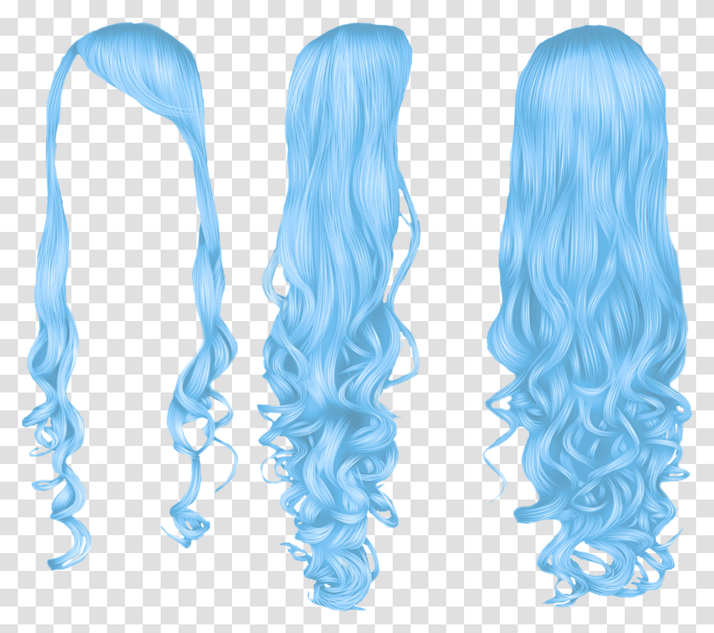 Hair Wig Blue Anime Hair, Outdoors, Nature, Person Transparent Png