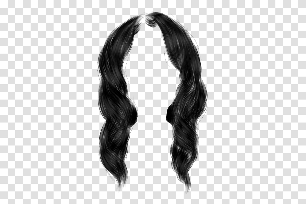 Hair Wig Imvu Imvuedit Freetoedit Lace Wig, Black Hair, Person, Human, Silhouette Transparent Png