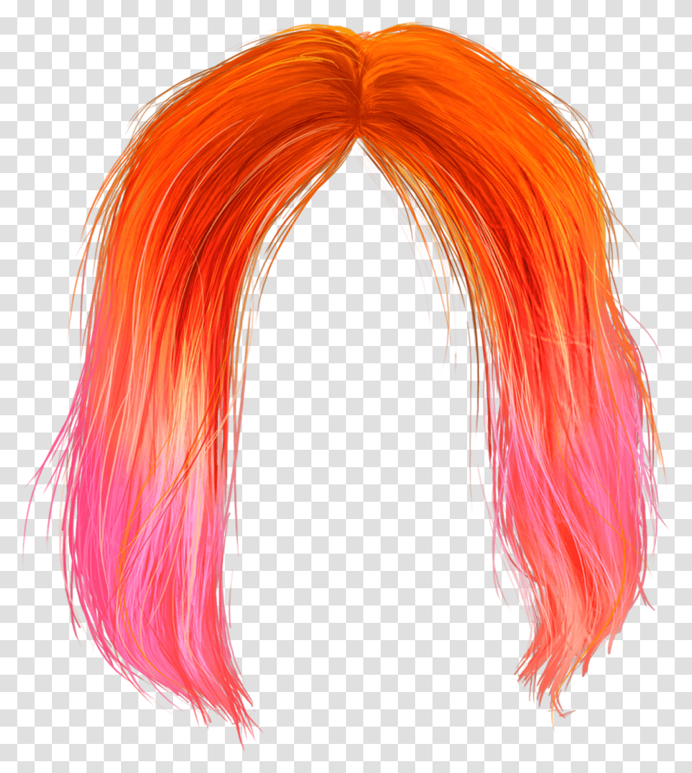Hair Wig Red Wig Background, Bird, Animal, Painting Transparent Png