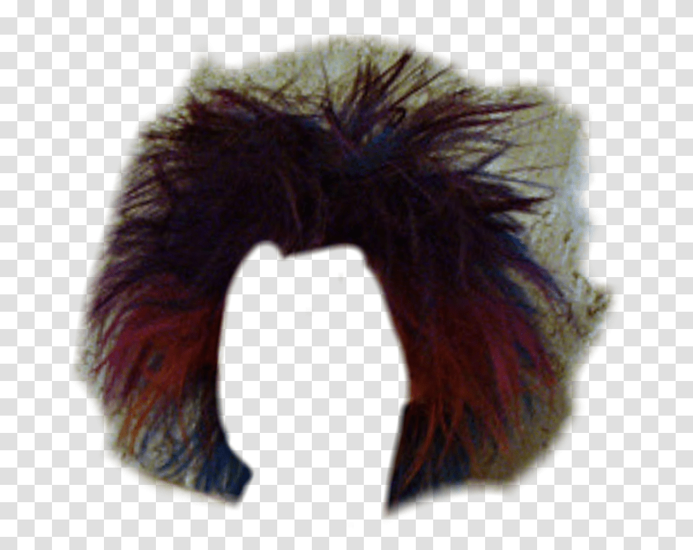 Hair Wig Vintage Crazy Punk Fashion Style Grunge Dye, Apparel, Hood, Bonnet Transparent Png