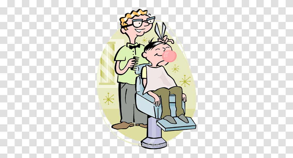 Haircut Barber Royalty Free Vector Clip Art Illustration, Poster, Dentist, Washing, Chair Transparent Png