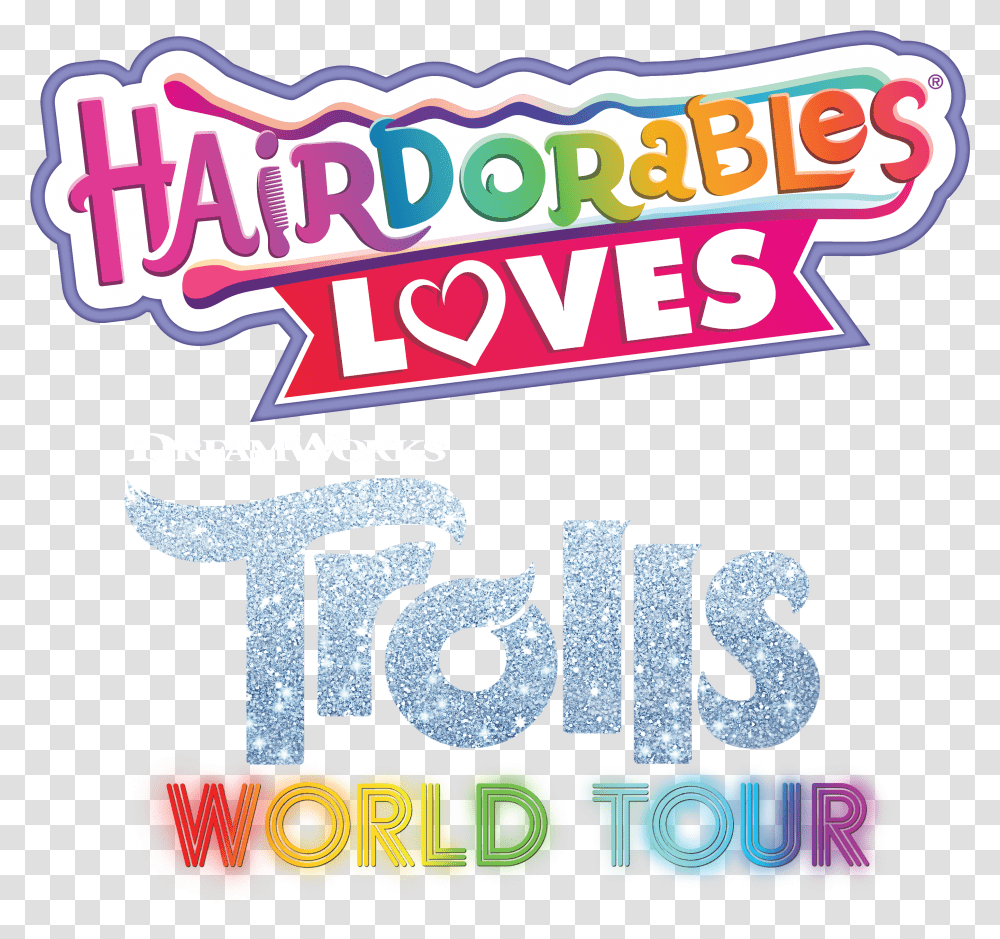 Hairdorables Loves Trolls World Tour Language, Flyer, Poster, Paper, Advertisement Transparent Png