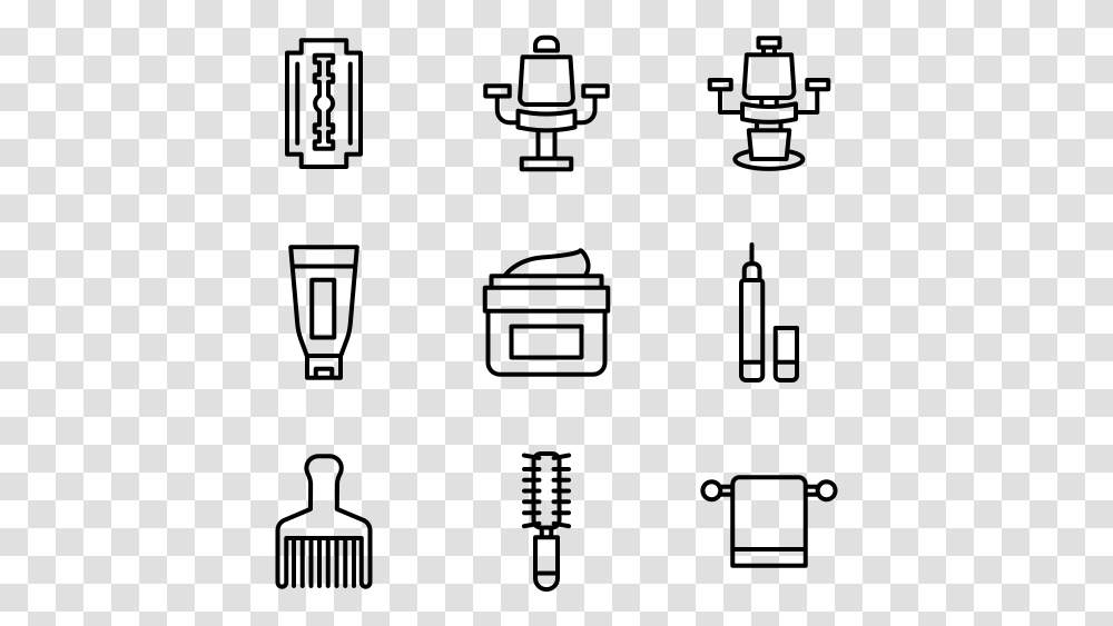 Hairdresser Hair Extension Icon Pack, Gray, World Of Warcraft Transparent Png