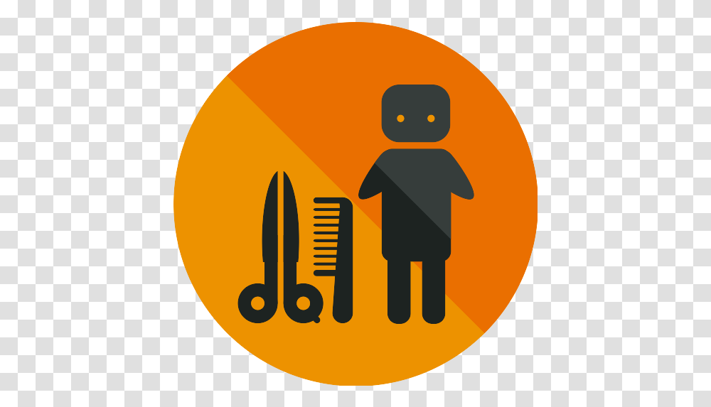 Hairdresser Icon Icon, Label, Text, Sticker, Symbol Transparent Png