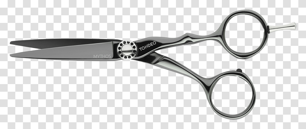 Hairdressing Scissors Mythos Black Tondeo Mythos Black, Blade, Weapon, Weaponry, Shears Transparent Png