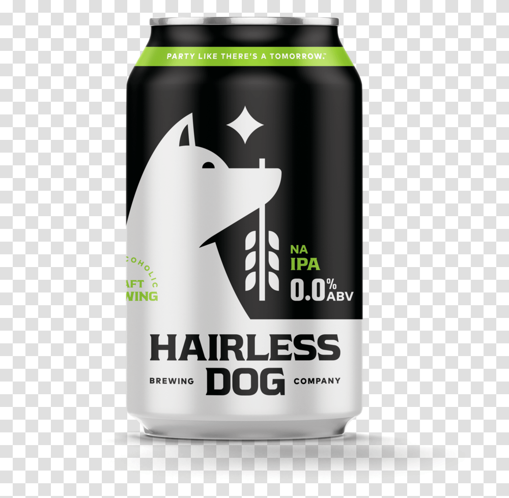 Hairlessdog Ipa Rgb Hairless Dog Non Alcoholic Beer, Shaker, Bottle, Tin, Cosmetics Transparent Png