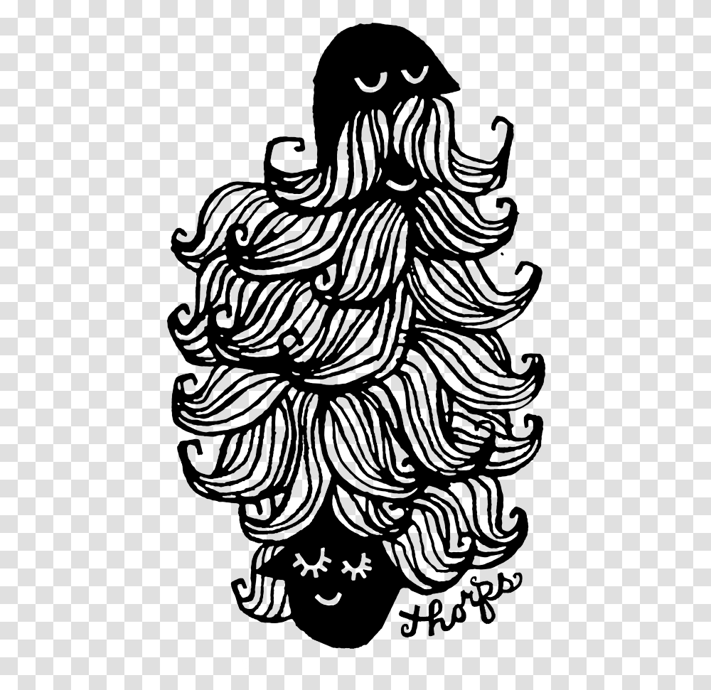 Hairnest Final Curlyname Tshirt Illustration, Tree, Plant, Ornament, Pattern Transparent Png