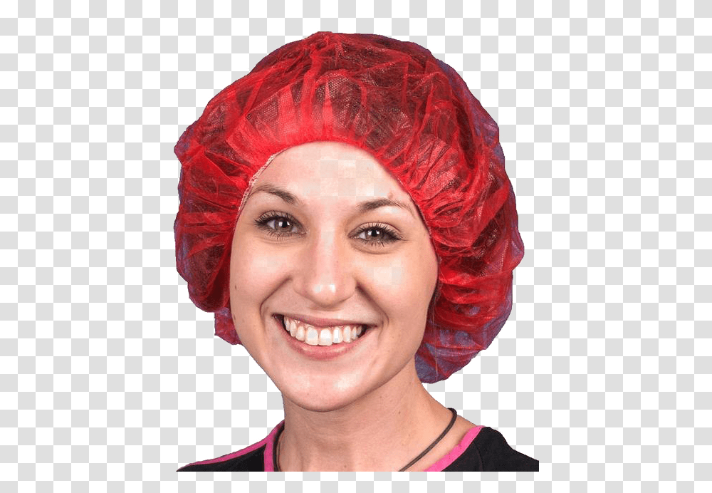 Hairnet Background Red Bouffant Cap, Bonnet, Hat, Apparel Transparent Png