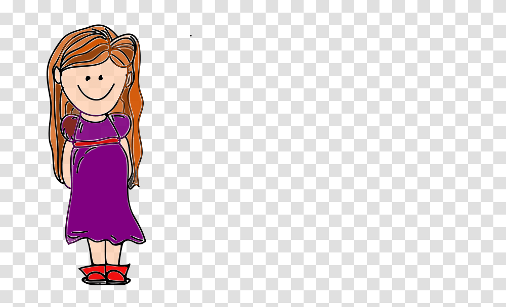 Hairstyle Art Hair Clipart Caricature Girl With Long Hair, Clothing, Toy, Manga, Comics Transparent Png