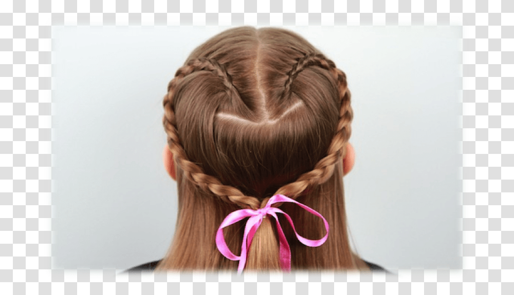 Hairstyle For College Girls Zrobic Serce Z Wlosow, Braid, Person, Human, Head Transparent Png