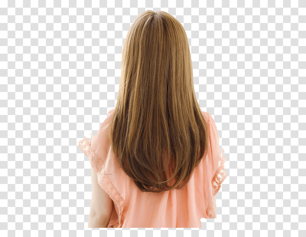 Hairstyle Long Hair Girl Back Hair, Haircut, Person, Human, Wig Transparent Png