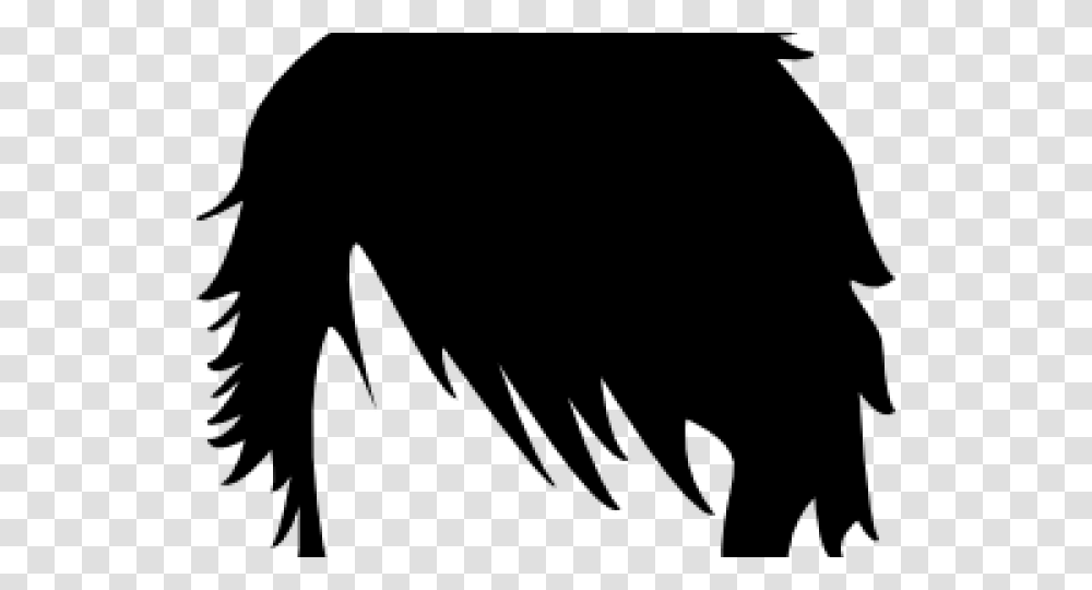 Hairstyles Clipart Man Hair Male Emo Hair, Gray, World Of Warcraft Transparent Png