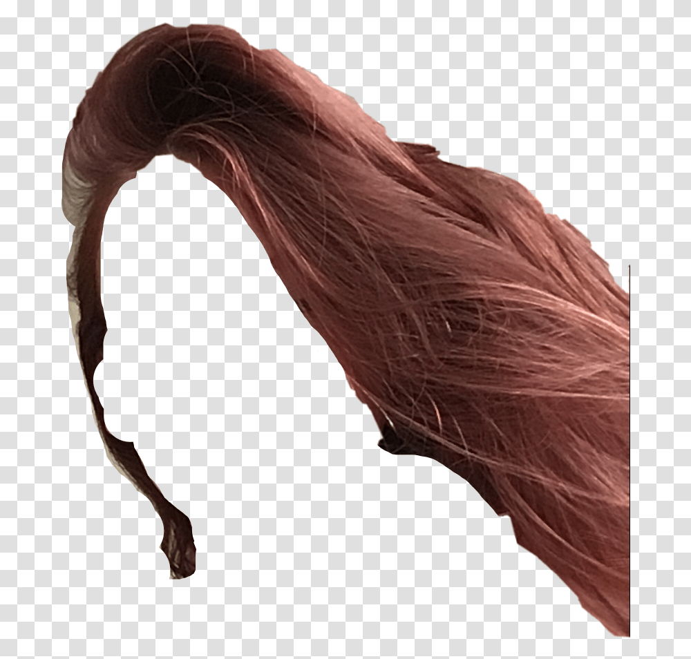 Hairwig Hairstyle Red Sticker By Cassi Lace Wig, Clothing, Bird, Animal, Warthog Transparent Png