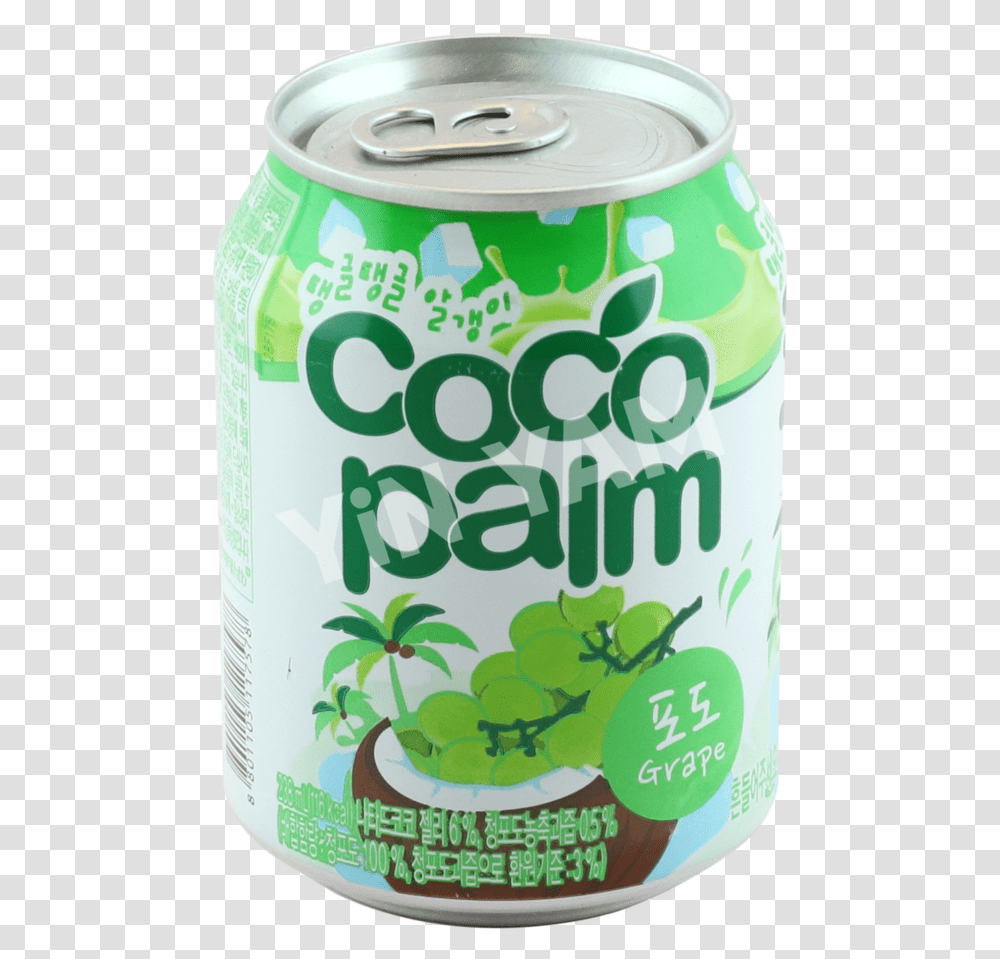 Haitai Bon Bon Cocopalm Grape Juice Coconut Water, Tin, Can, Soda, Beverage Transparent Png