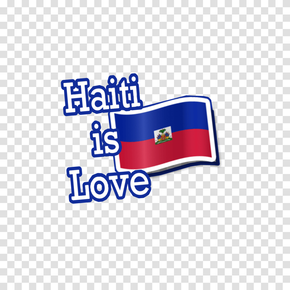 Haiti Flag Quote Love Blueandred Flag, Text, Symbol, Light, Security Transparent Png