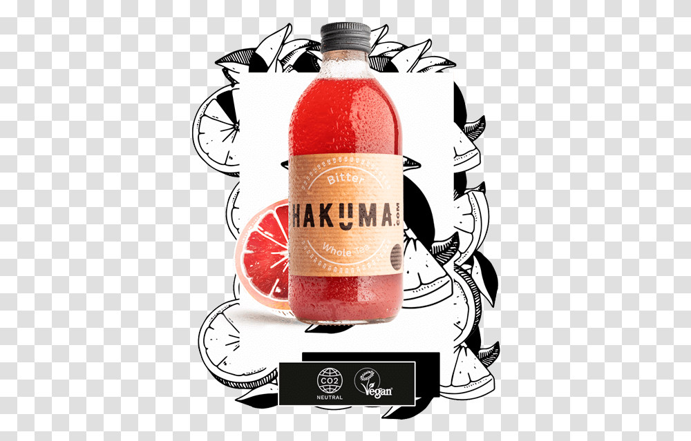Hakuma Bitter Whole Tea, Beverage, Bottle, Grapefruit, Citrus Fruit Transparent Png